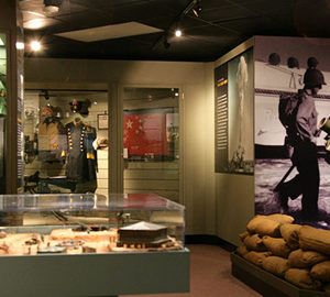 parris island museum interior with exhibits