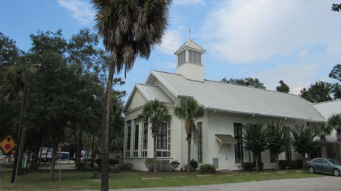 Celebrate the Lowcountry’s Historic Churches. a white church