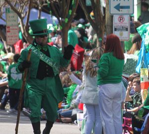 Local St. Patrick's Day. a st patrick's day parade