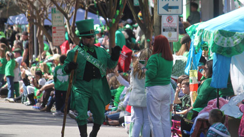 Local St. Patrick's Day. a st patrick's day parade