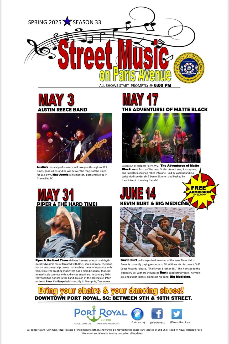 Town of Port Royal Spring Street Music